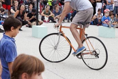 Un momento del 'Festibal con B de Bici', en su edición de 2016.