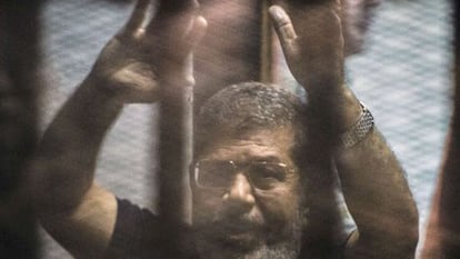 L'expresident Mursi, després de ser sentenciat el mes passat.