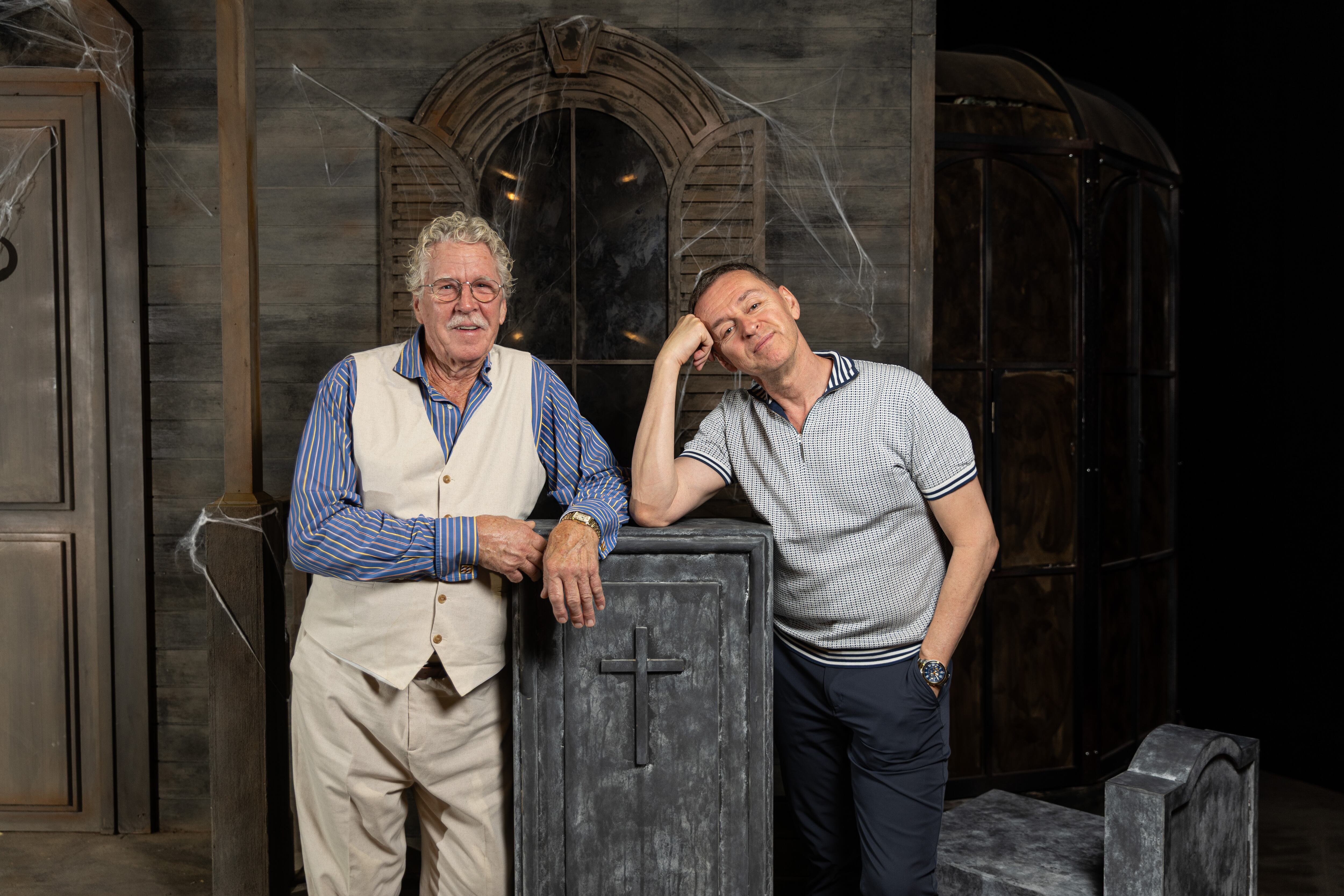  Kevin Miserocchi y Andrew Lippa, creadores del musical de la Familia Addams, en el Teatro Calderón el 24 de septiembre en Madrid.