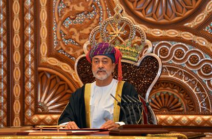 El sultán de Omán, Haitham bin Tariq al-Said en Mascate el pasado enero.
