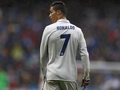 Cristiano Ronaldo, en un partido con el Madrid