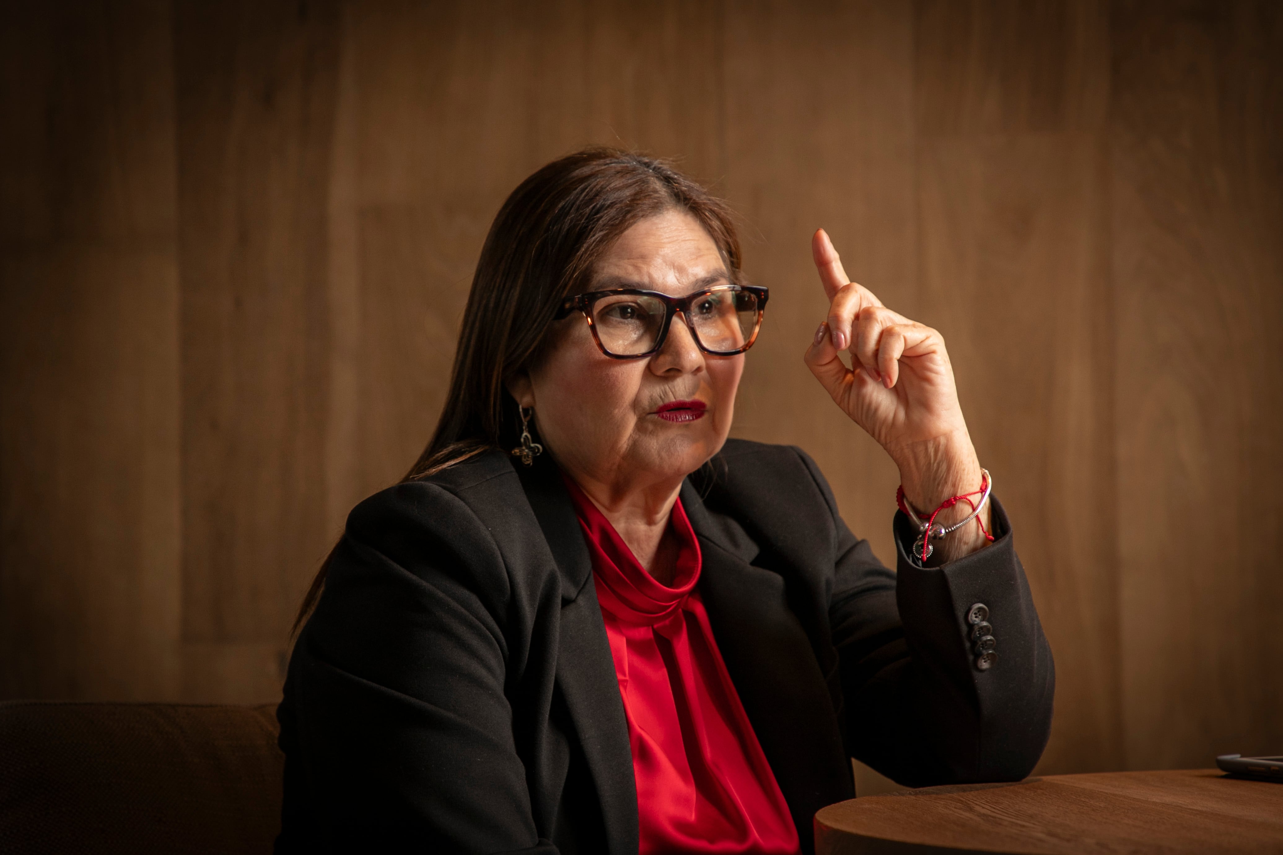 Imelda Castro, en su oficina. 