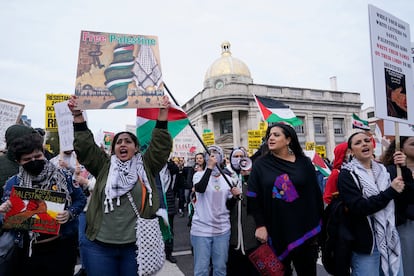 Manifestantes contra el exterminio en Gaza, en Washington, D.C., en noviembre de 2023.