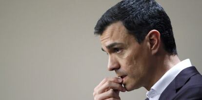 El l&iacute;der del PSOE, Pedro S&aacute;nchez