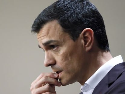 El l&iacute;der del PSOE, Pedro S&aacute;nchez