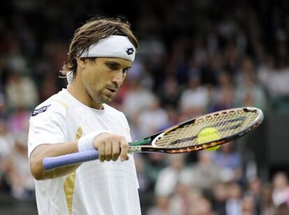 David Ferrer had his fourth-round match against Juan Martín del Potro under control from start to finish on Tuesday.