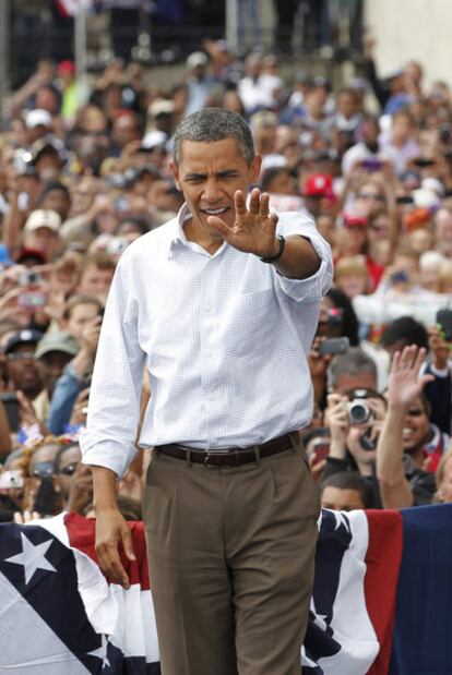 Obama, el lunes en Detroit.