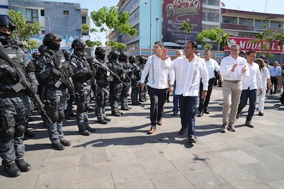 Eduardo Ramrez durante la presentacin del programa Fuerza de Reaccin Inmediata Pakal, el 9 de diciembre en Tapachula.