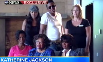 Captura de la intervención de Katherine Jackson en la cadena ABC.