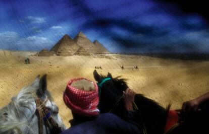 Imagen tomada en Egipto, con un velo sobre la lente.