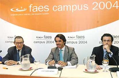 El ex presidente del Gobierno, en el curso inaugural de la FAES.