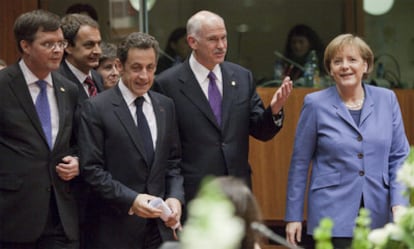 Varios líderes europeos, durante la cumbre de Bruselas el pasado 25 de marzo