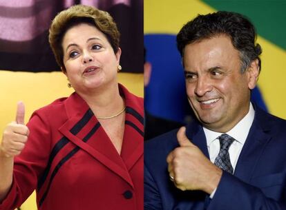 Dilma e A&eacute;cio.