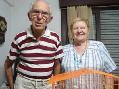 Ricardo Barreda junto a su última pareja, fallecida en 2014