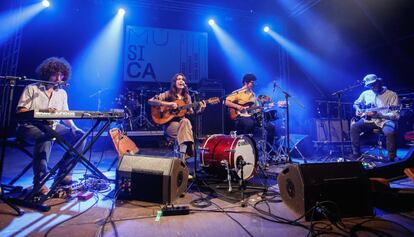 Lorena Álvarez, durante su actuación en el Festival de Música Viva de Vic. 