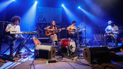 Lorena Álvarez, durante su actuación en el Festival de Música Viva de Vic.