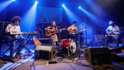 Lorena Álvarez, durante su actuación en el Festival de Música Viva de Vic. 