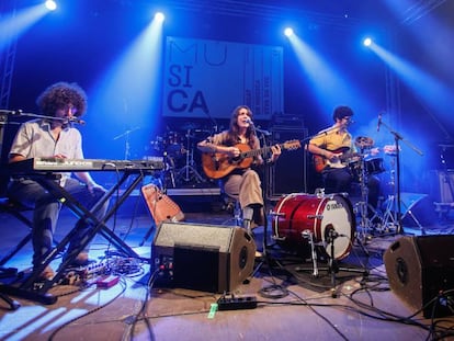 Lorena Álvarez, durante su actuación en el Festival de Música Viva de Vic. 