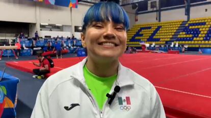 La gimnasta mexicana Alexa Moreno durante los Juegos Centroamericanos y del Caribe.