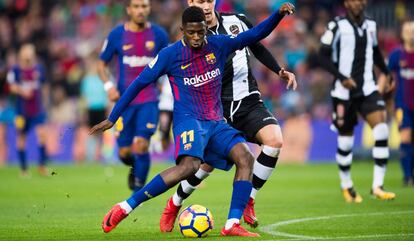 Dembelé, contra el Llevant.