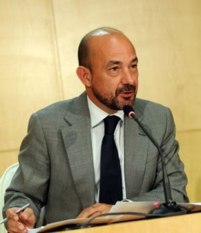 Miguel Ángel Villanueva, durante la rueda de prensa.