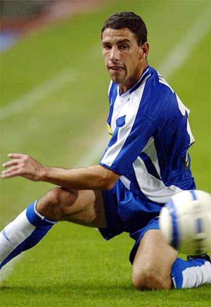 Maxi Rodríguez, en un partido contra el Terrassa.