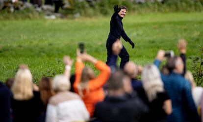 Tom Cruise, en el rodaje de 'Misión: Imposible' en Stranda, Noruega, el 6 de septiembre de 2020.