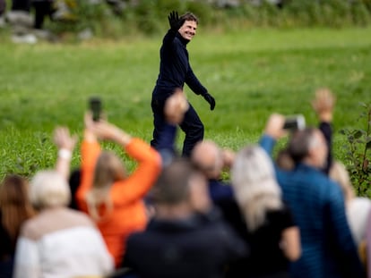 Tom Cruise, en el rodaje de 'Misión: Imposible' en Stranda, Noruega, el 6 de septiembre de 2020.