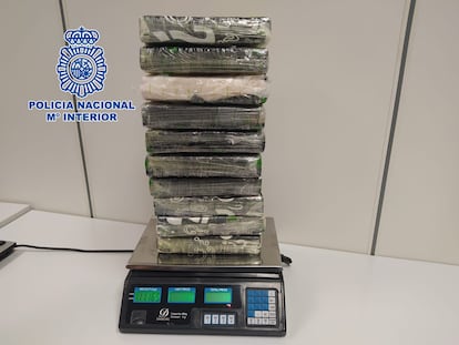 Cocaína intervenida tras la detención de la 'Reina de Ronda', en una operación de la Policía Nacional.