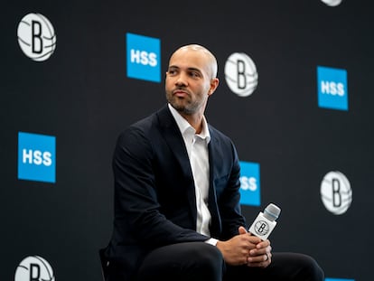 Jordi Fernández, en su presentación con los Nets.