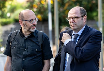 El empresario Francis Puig, a la izquierda, en Valencia, en mayo de 2022.