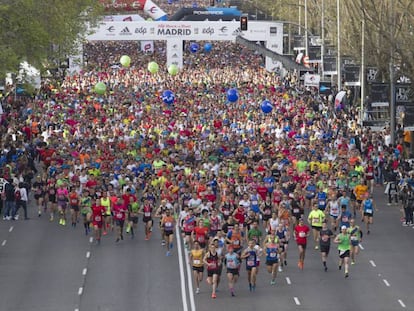 Momento del inicio de la carrera.