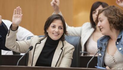 Cristina Escudero en el pleno de Benidorm.