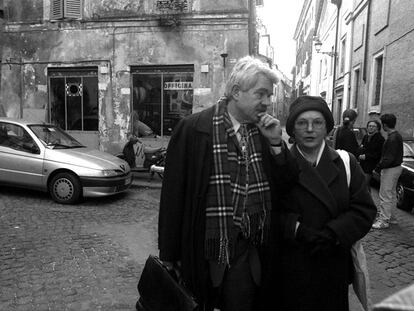 Pasqual Maragall i Diana Garrigosa, a Roma, el desembre de 1997.