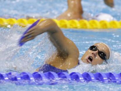 Mireia Belmonte, en un entrenamiento.