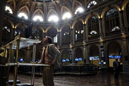 El principal indicador de la bolsa española, el IBEX 35. EFE/Archivo