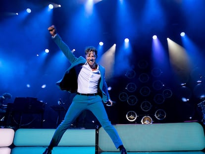 David Bisbal en un momento de su actuación en el Wizink Center de Madrid.