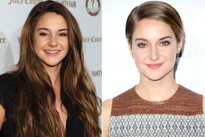 Muchas actrices deben cambiar de imagen por exigencias del guion. Shailene Woodley se desprendió de su melena (y la donó a la asociación Children with Hair Loss) para interpretar Bajo la misma estrella.