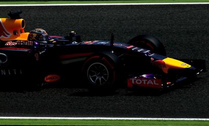 GRA395. MONTMELÓ (BARCELONA), 10/05/2014.- El piloto alemán de Red Bull Sebastian Vettel, durante la sesión de entrenamientos.