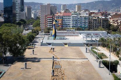 Parque Joan Miró en Barcelona.
