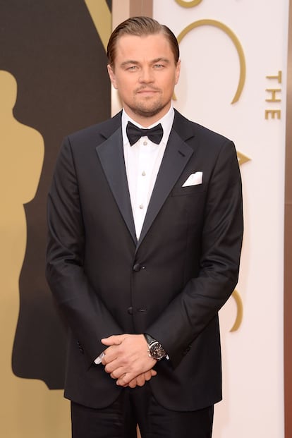 Leonardo DiCaprio eligió un esmoquin de Armani.