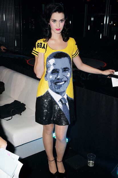 Algo que ya hizo Katy Perry con este vestido de Castelbajac en los premios MTV de 2008.