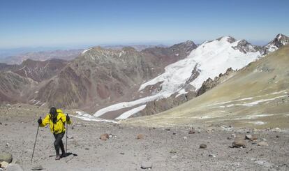 Kilian Jornet en el Aconcagua.