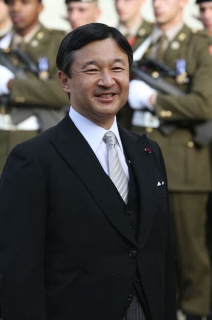 El heredero al trono de Japón, el príncipe Naruhito, acudió sin su esposa Masako.