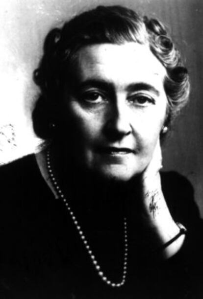 La escritora Agatha Christie.