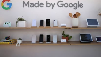 Algunos de los productos de Google, ayer durante la I/O en Mountain View.