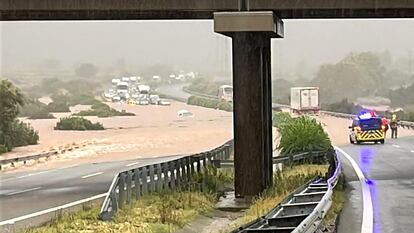 The AP-7 highway between Freginals and Ulldecona (Tarragona).