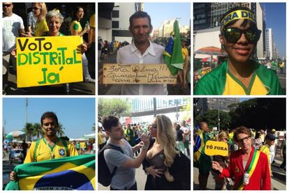 Insatisfeitos com o Governo federal, milhares de manifestantes voltaram às ruas neste domingo, dia 12 de abril, em várias cidades do Brasil. Saiba o que pensa algumas dessas pessoas que engrossaram o coro de insatisfação contra a presidenta Dilma Rousseff.