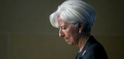 La directora gerente del FMI, Christine Lagarde, hace unas semanas en Washington.