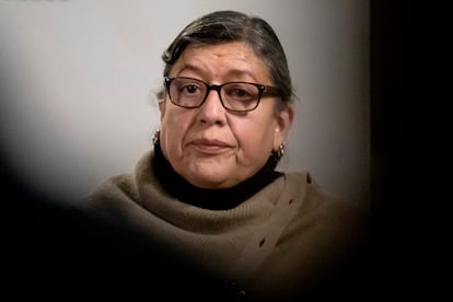 Teresa Guadalupe Reyes Sahagún, el 27 de diciembre de 2023 en Ciudad de México.